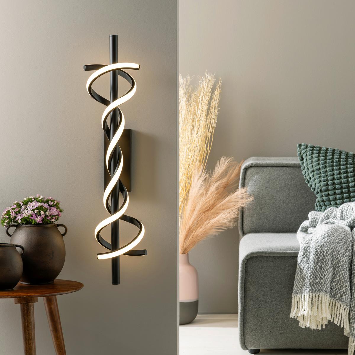 LED-Deckenleuchte G99816/06 Amalie - Schwarz, Design, Kunststoff/Metall (75,5/20/18cm) - Brilliant
