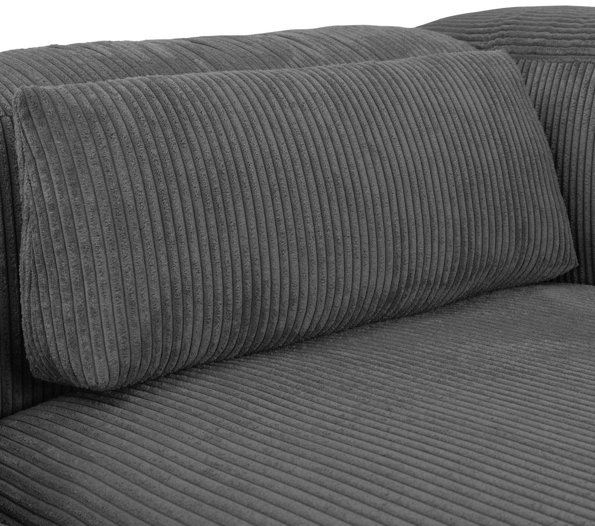 Rückenkissen Lenata 60x25 Cm Cord Grau - Grau, Design, Textil (60/25/12cm) - Max Winzer