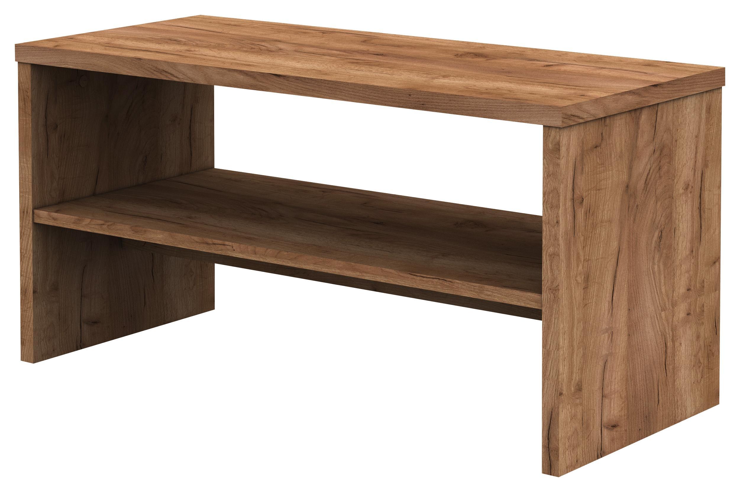 Tv Stolík Lucie *cenový Trhák* - farby dubu, Basics, kompozitné drevo (80/40/35cm)