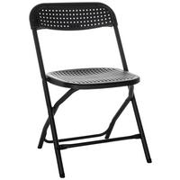 Klappstuhl Tudela Xxl Pro - Schwarz, Basics, Kunststoff (51/80/52cm) - MID.YOU