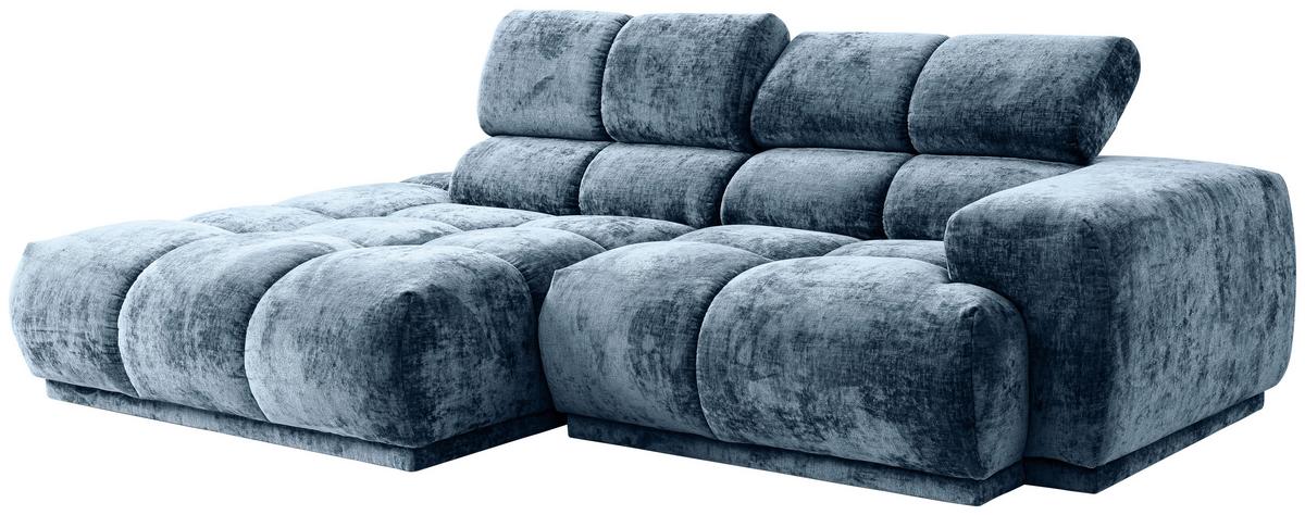 Ecksofa Chani Blau, Schenkel: 150x239 cm - Blau, MODERN, Textil (150/239cm) - MID.YOU