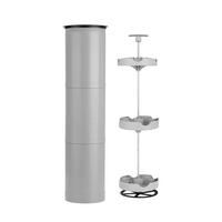 Flaschenkühler Outdoor 07015 Flaschenkühler Outdoor - Grau, LIFESTYLE, Kunststoff/Metall (20/90cm)
