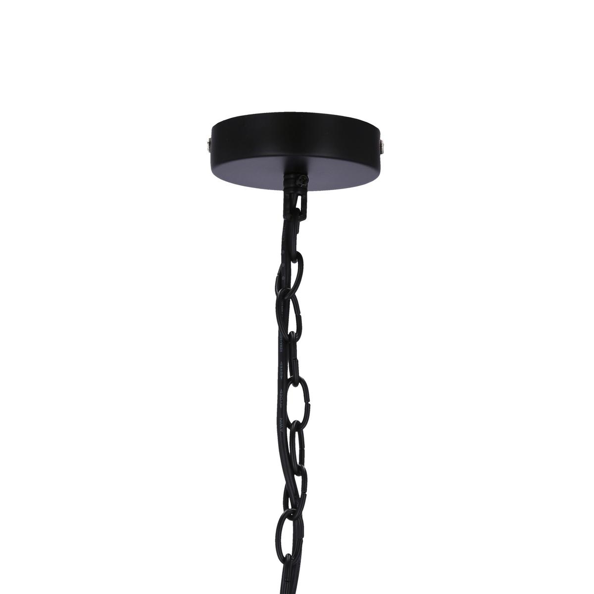 Pendelleuchte 33-09371 Sparta - Schwarz, Design, Metall (36/36/105cm)