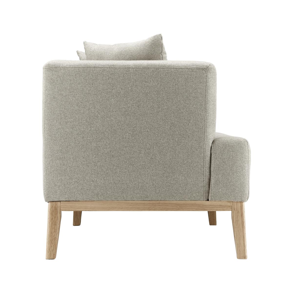 Pohovka s vankúšmi MINA béžová - prírodná farba/béžová, Modern, drevo/textil (190/78/81cm) - Bessagi Home