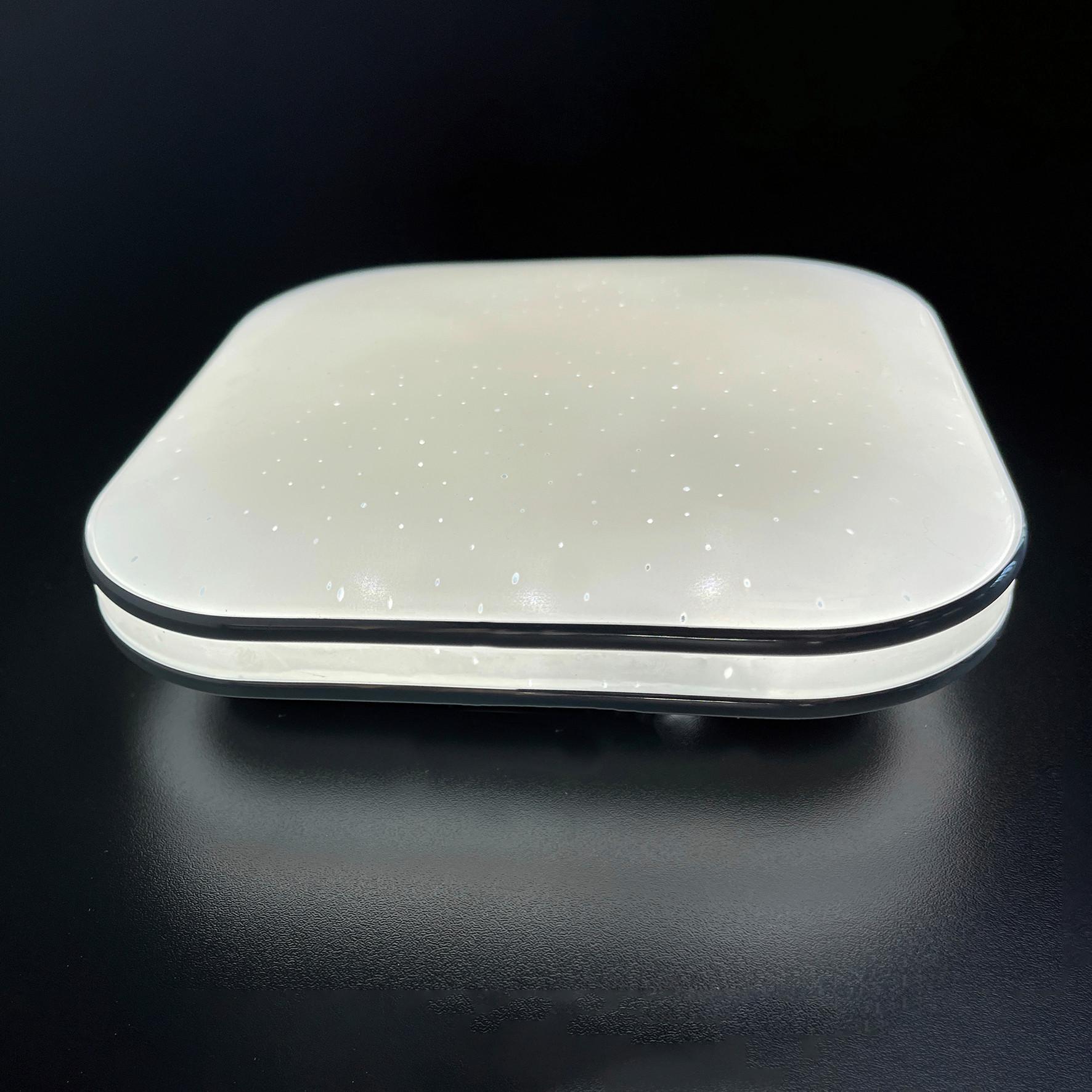 LED-Deckenleuchte 21121 Porto - Chromfarben/Weiß Hochglanz, KONVENTIONELL, Glas (17/17cm) - Fischer & Honsel