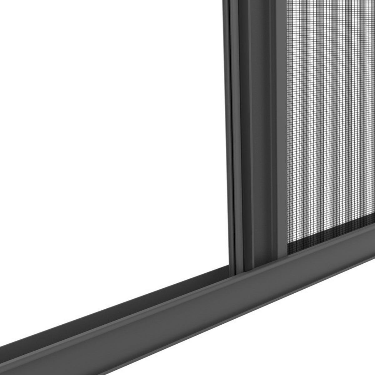 Fliegengittertür Is Plus Plissee Tür - Anthrazit, Basics (110/220cm) - Windhager