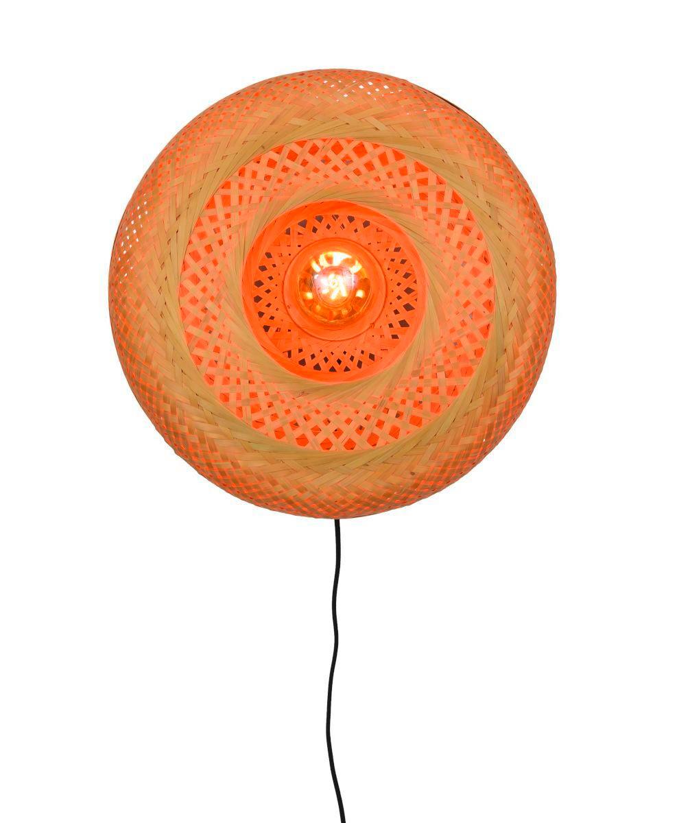 Wandleuchte Palawan Naturfarben/Schwarz B: 40 cm