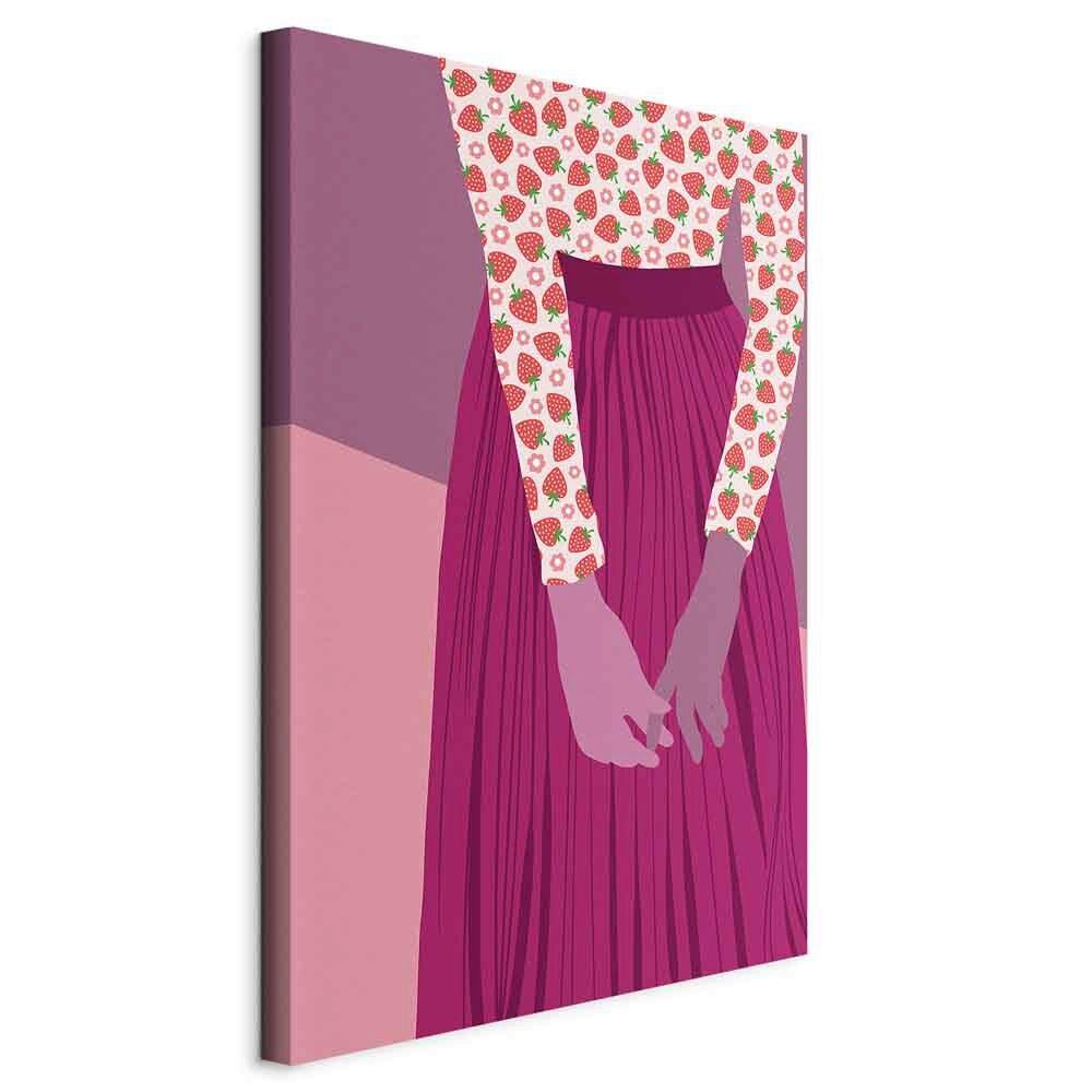 LEINWANDBILD Pink Magenta B: 80 cm - Pink/Magenta, Basics, Holz/Textil (80/120/1.2cm) - artgeist