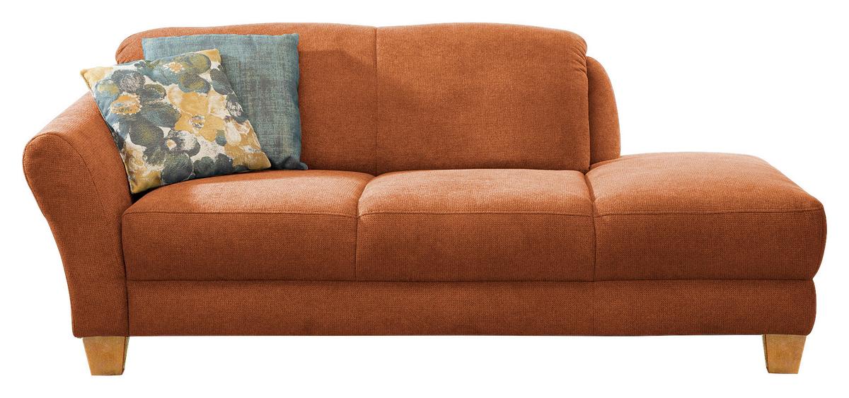 Récamiere Gotland V Terracotta B: 194 cm - Terracotta/Naturfarben, KONVENTIONELL, Textil (194/84/91cm) - Sit & More