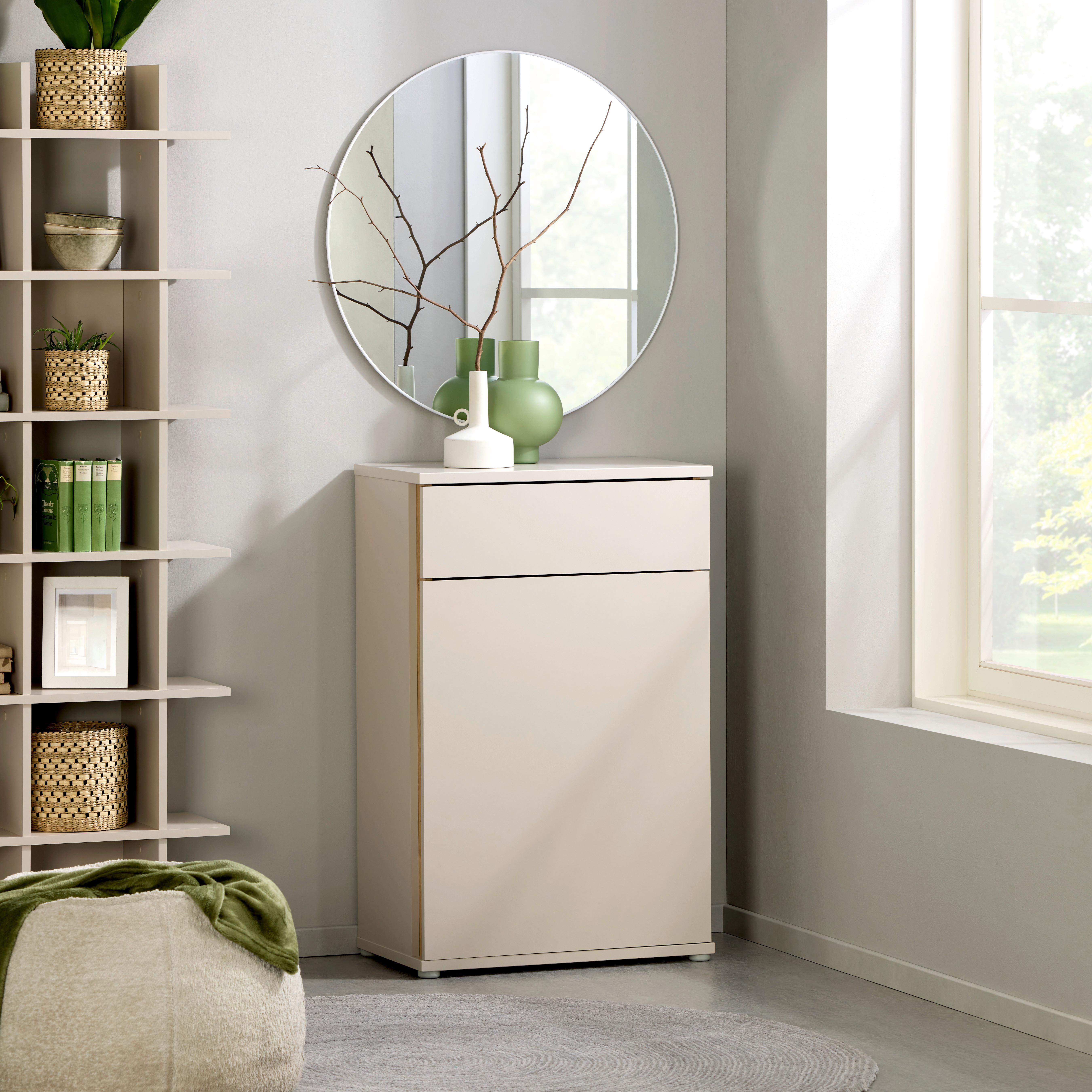 Schuhschrank Antonio Kaschmir H: 94,7 Cm - Kaschmir/Eiche Artisan, Trend, Holzwerkstoff (61,4/97,4/37,5cm)