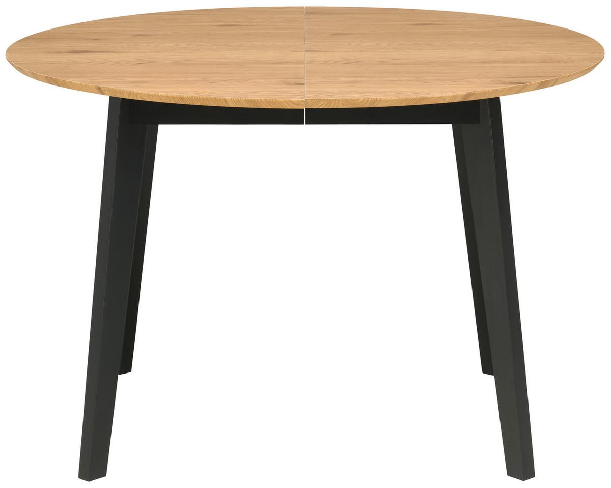 Ausziehtisch Paco 120 Az 120-200x74x120 cm Eichefarben - Eichefarben/Schwarz, KONVENTIONELL, Holz/Holzwerkstoff (120-200/120/74cm) - MID.YOU