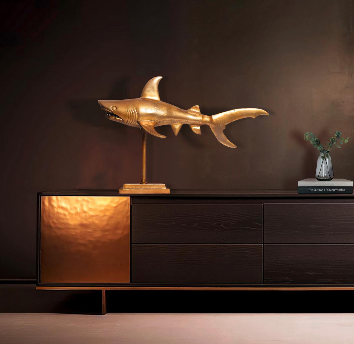 Dekotier Goldfarben B: 70 cm - Goldfarben, Design, Metall (70/49/27cm) - Livetastic