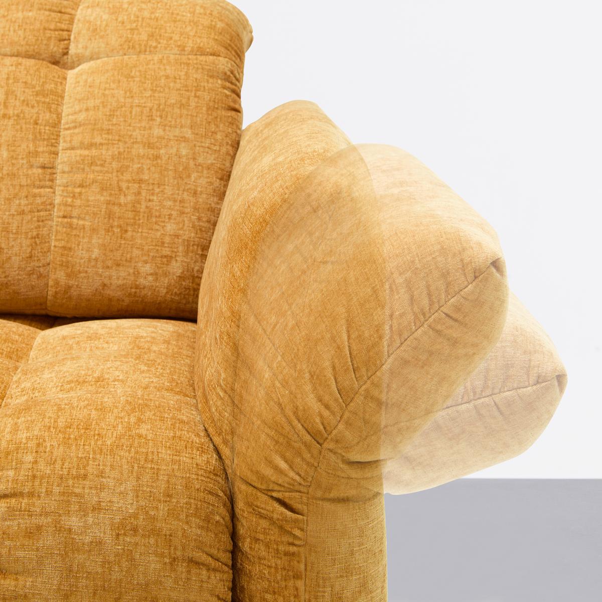 Rohová sedačka NEW YORK, levá, bronzová tkanina NILE - černá/bronzová, Moderní, kov/kompozitní dřevo (288/87-104/261cm) - Premium Living