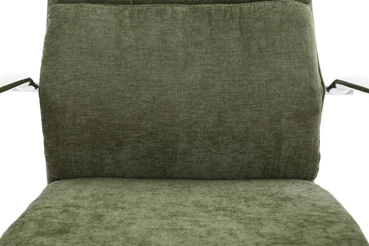 Drehstuhl Verona Grün B: 56 cm - Chromfarben/Grün, MODERN, Holz/Kunststoff (56/100-110/65,5cm) - Livetastic