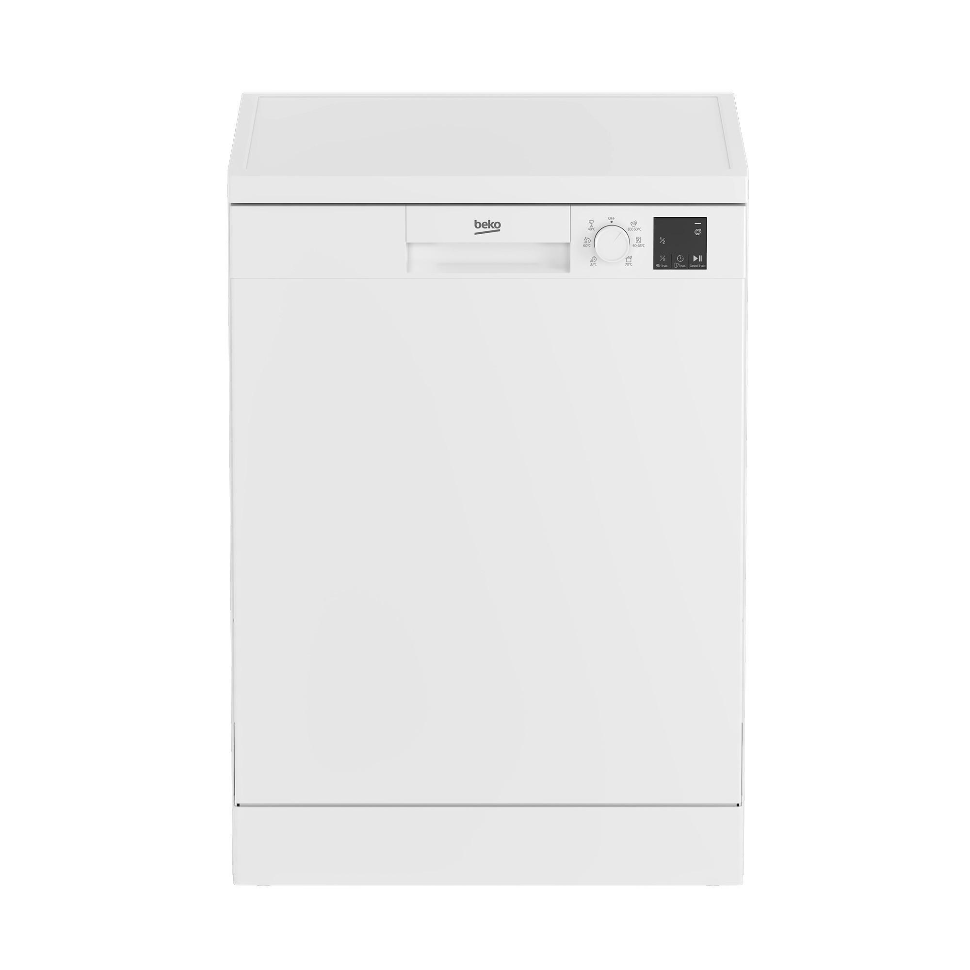 Geschirrspüler Dvn06430w B: 59,8 Cm Freistehend Weiß - Weiß, Basics (59,8/85/60cm) - Beko