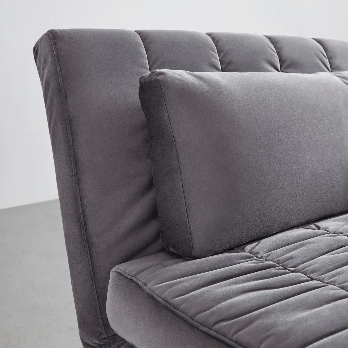 Rozkladacie kreslo Levin - sivé - sivá/prírodná farba, Modern, drevo/textil (103/94/82cm) - P & B