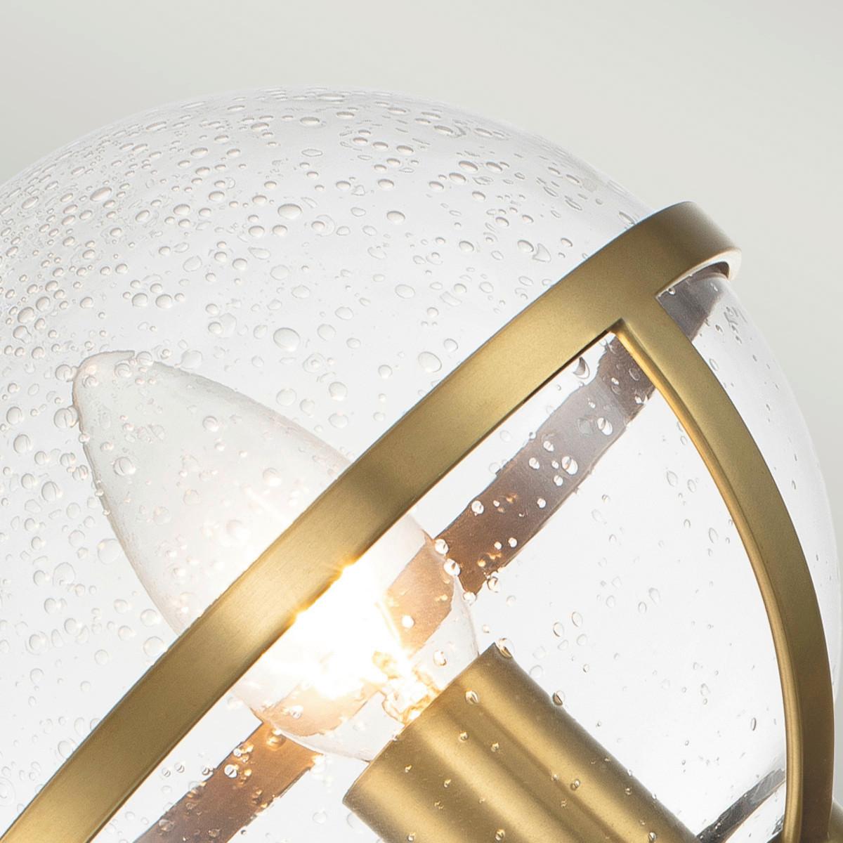 Bad-wandleuchte Ip44 Messingfarben - Messingfarben, Design, Glas/Metall (15.6/40.3/19cm) - Elstead Lighting