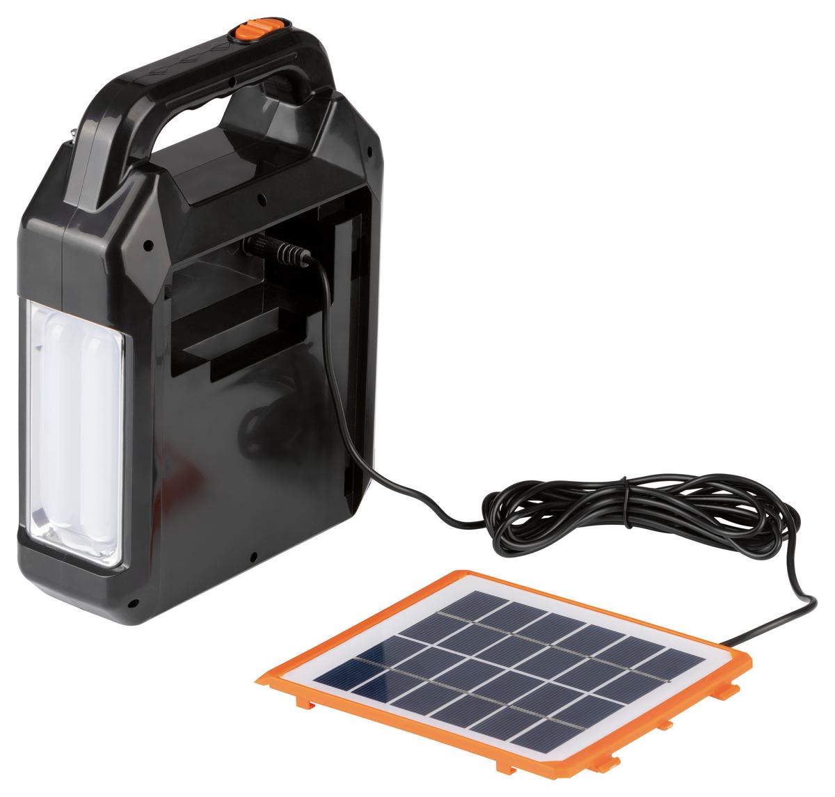 Stromerzeuger Easy Maxx Mobil/Tragbar Solarbetrieb - Schwarz/Orange, Basics, Kunststoff (17,2/7/22,5cm)