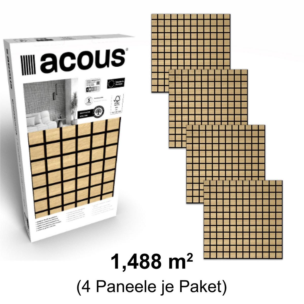 Akustikpaneel Blockbuster Eiche Hell - Eiche Bianco, Basics, Holz/Holzwerkstoff (61/61/0,08cm)