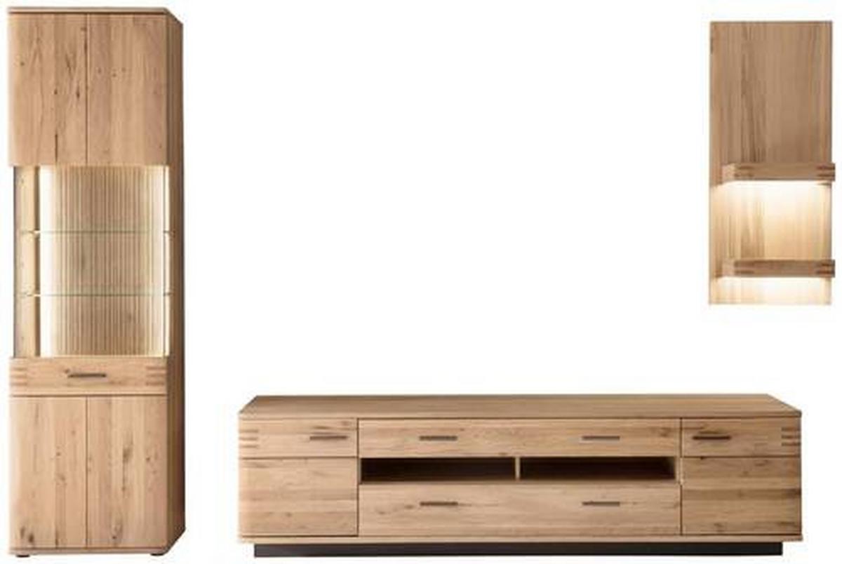 Wandregal Salvador B: 50 cm Eichefarben 2 Fächer - Eichefarben, Design, Holz/Holzwerkstoff (50/115/25cm) - Livetastic