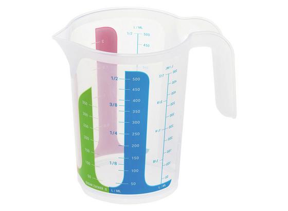 Messbecher 0,5 Liter - Blau/Klar, KONVENTIONELL, Kunststoff (14/12,4cm) Messbecher 0,5 Liter - Blau/Klar, KONVENTIONELL, Kunststoff (14/12,4cm)