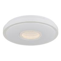 Led-deckenleuchte 41264t Astania - Chromfarben/Weiß, Basics, Kunststoff/Metall (38/6,5cm) - Globo