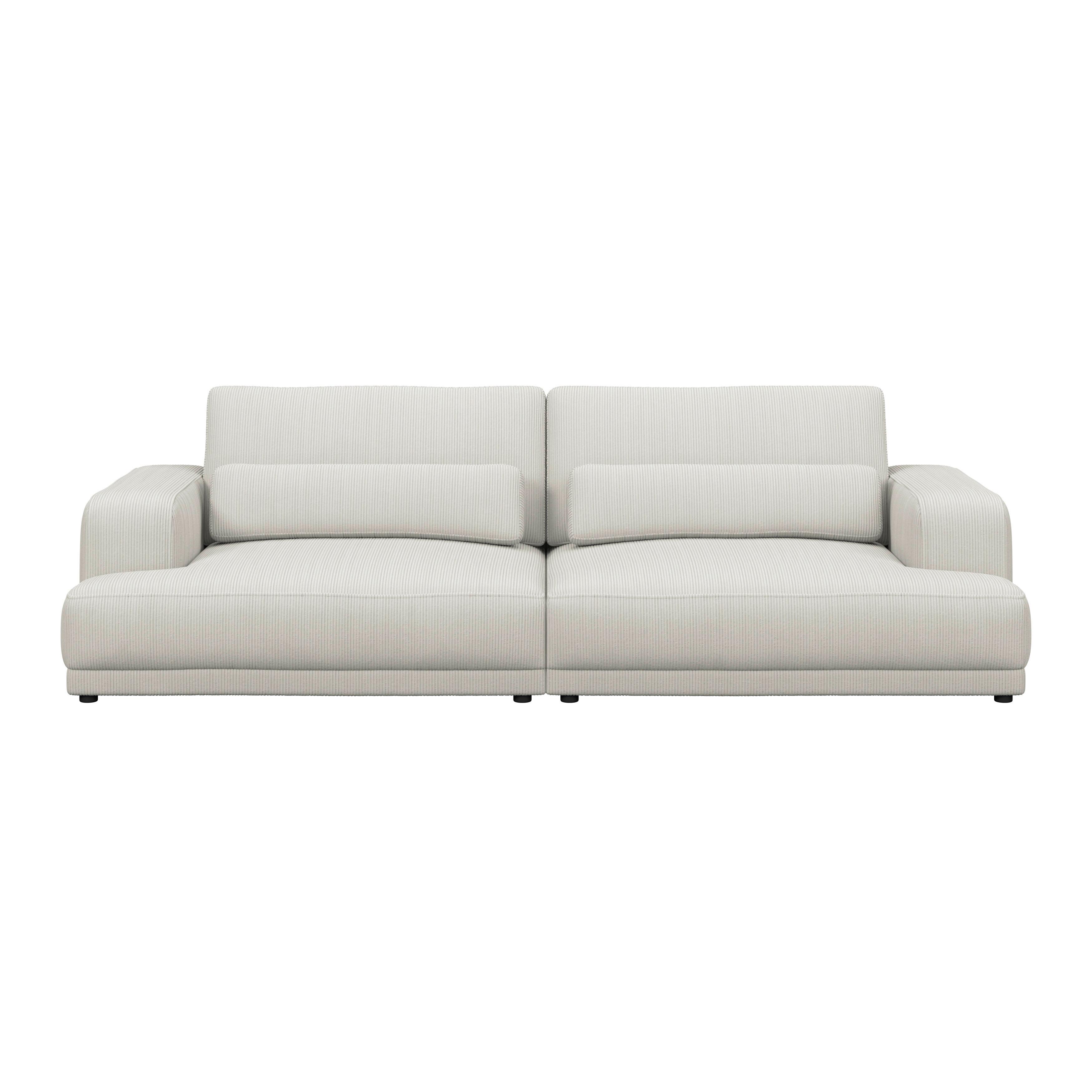Mega pohovka SAVONA, krémový manšestr - krémová, Trend, textil (260/77/111cm) - Luca Bessoni