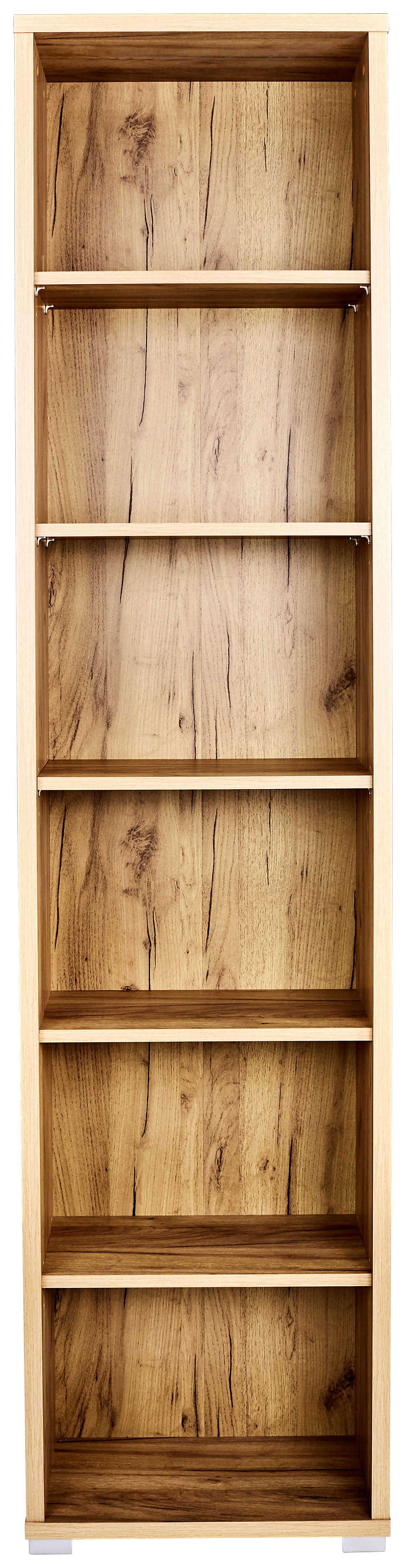 Aktenregal Profi Eiche Dekor B 75 Cm - Chromfarben/Eichefarben, MODERN, Holzwerkstoff (50/220/35cm) - Ondega