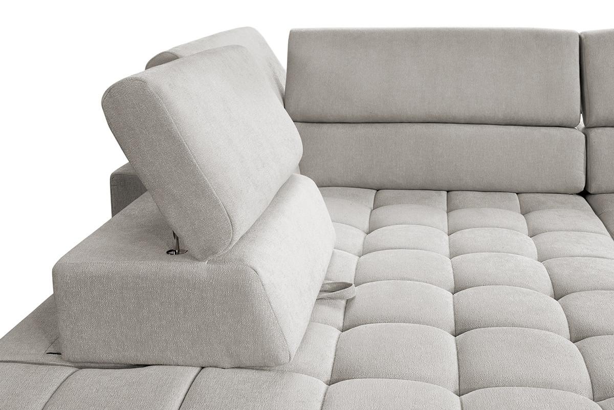 Ecksofa Elias Neu Beige S: 201x307 cm - Beige/Naturfarben, Design, Textil (201/307cm) - Livetastic