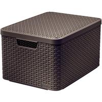 Kosár Tetővel - barna, Konventionell, műanyag (33/24,8/44,5cm) - Curver