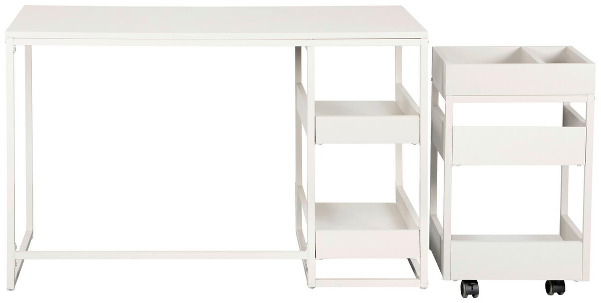 PÍSACÍ STÔL WALL - kašmírová, Modern, kov/kompozitné drevo (120, 42/60, 42/76, 69cm) - Mömax