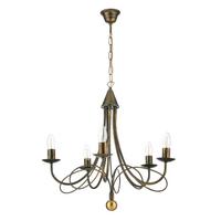 Kronleuchter Milvia Braun L: 60 cm - Braun, KONVENTIONELL, Metall (60/60/110cm)