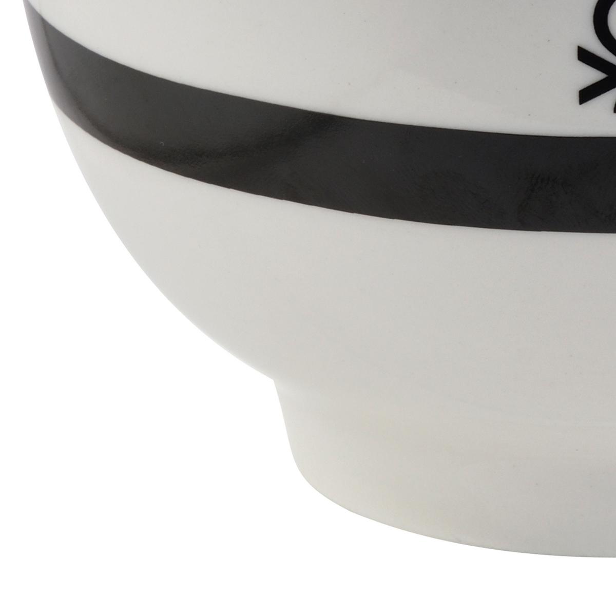 Müslischalen-Set Black & White 4-teilig - Schwarz/Weiß, Basics, Keramik (15/14,7/19,2cm) - Benetton