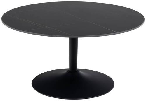 Konferenčný stolík MALTA 90cm - čierna, Design, kov/keramika (90/45cm) - Livetastic