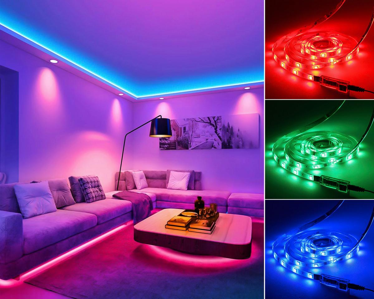 Led Díszlámpa Malte - fekete/fehér, Modern, műanyag (500cm) - Luca Bessoni