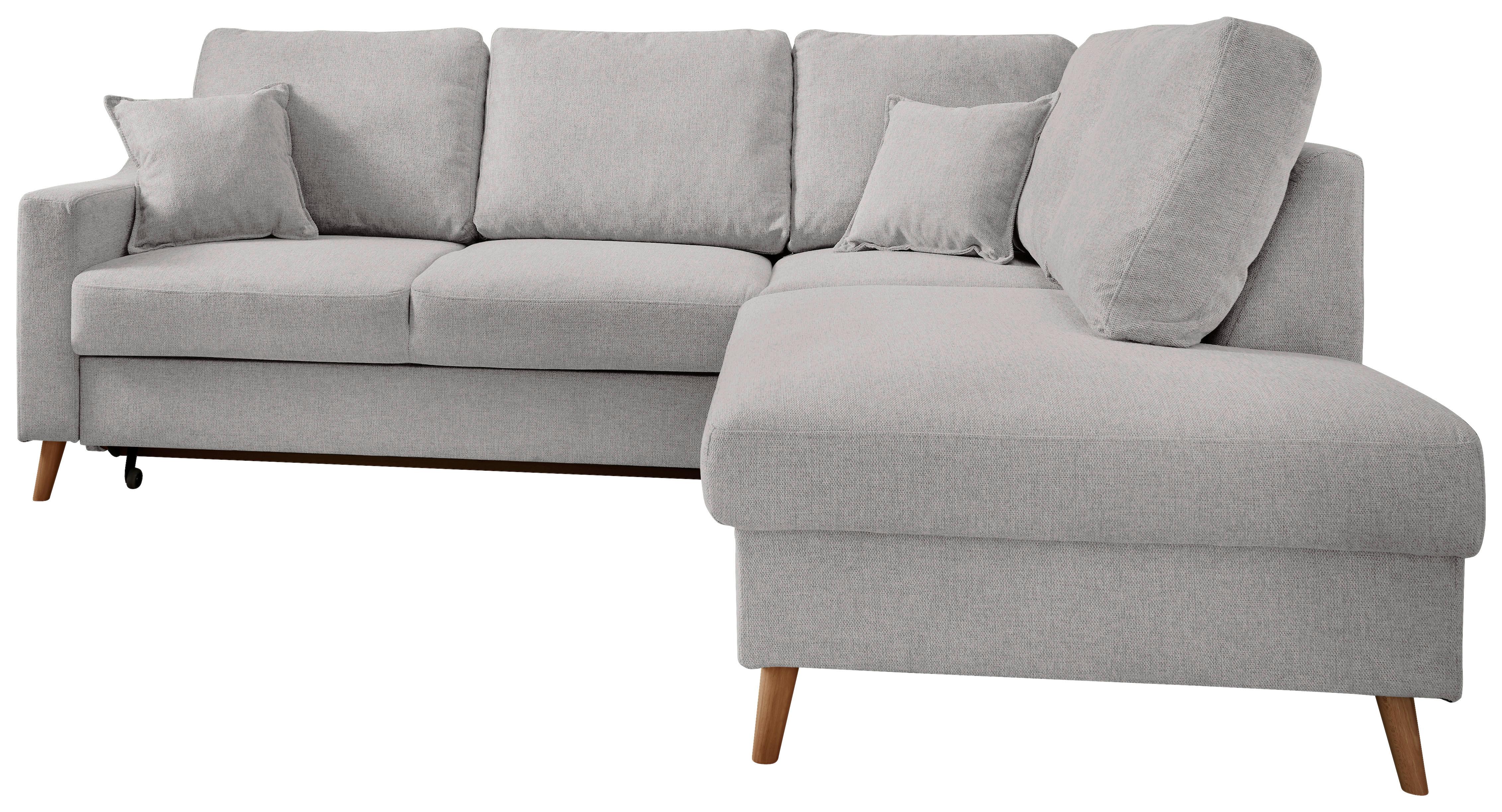 Ecksofa Valentina Grau S: 230x200 Cm - Naturfarben/Grau, MODERN, Textil (230/200cm) - Livetastic