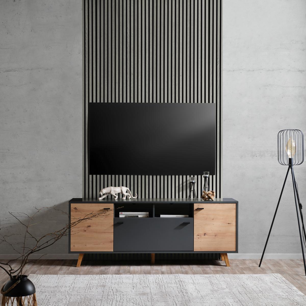 Akustikpaneel Josef - Hellgrau, MODERN, Holzwerkstoff/Kunststoff (90/60/2cm)