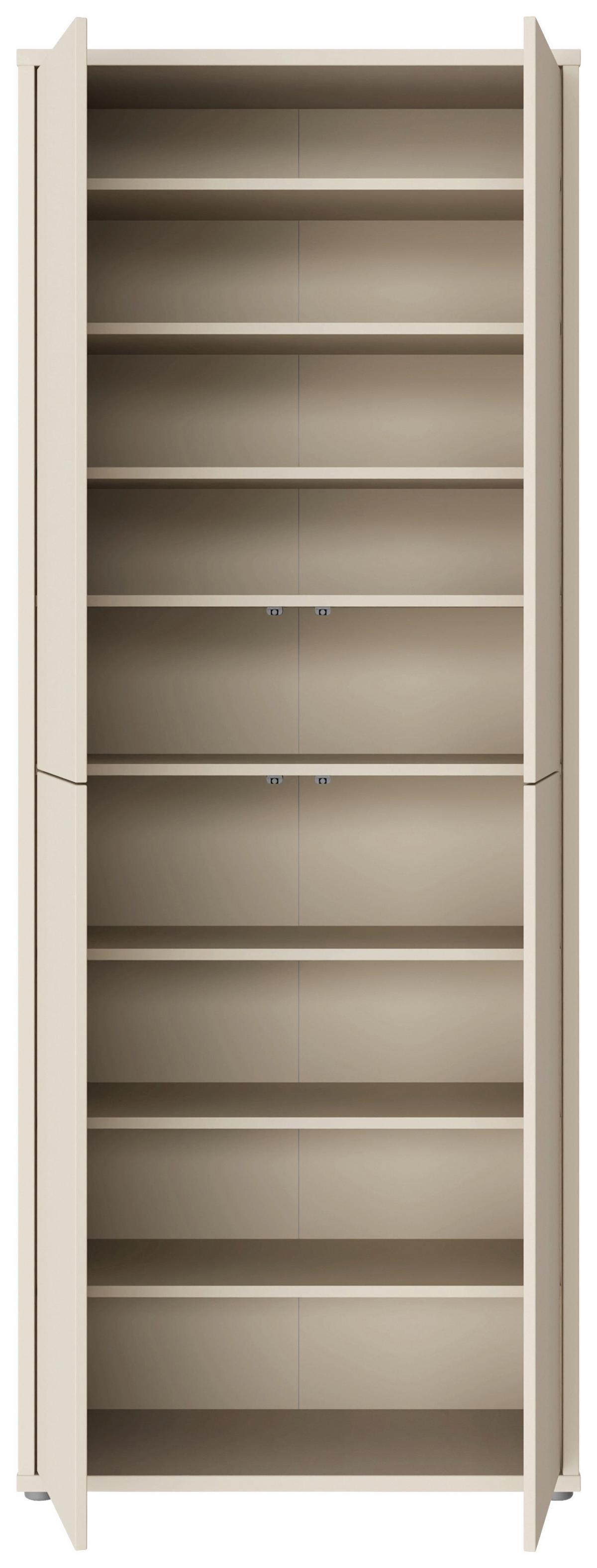 Botník, barva kašmírová, š: 74,5cm - šedá/pískové barvy, Moderní, kompozitní dřevo/plast (74,5/191,9/34,9cm)