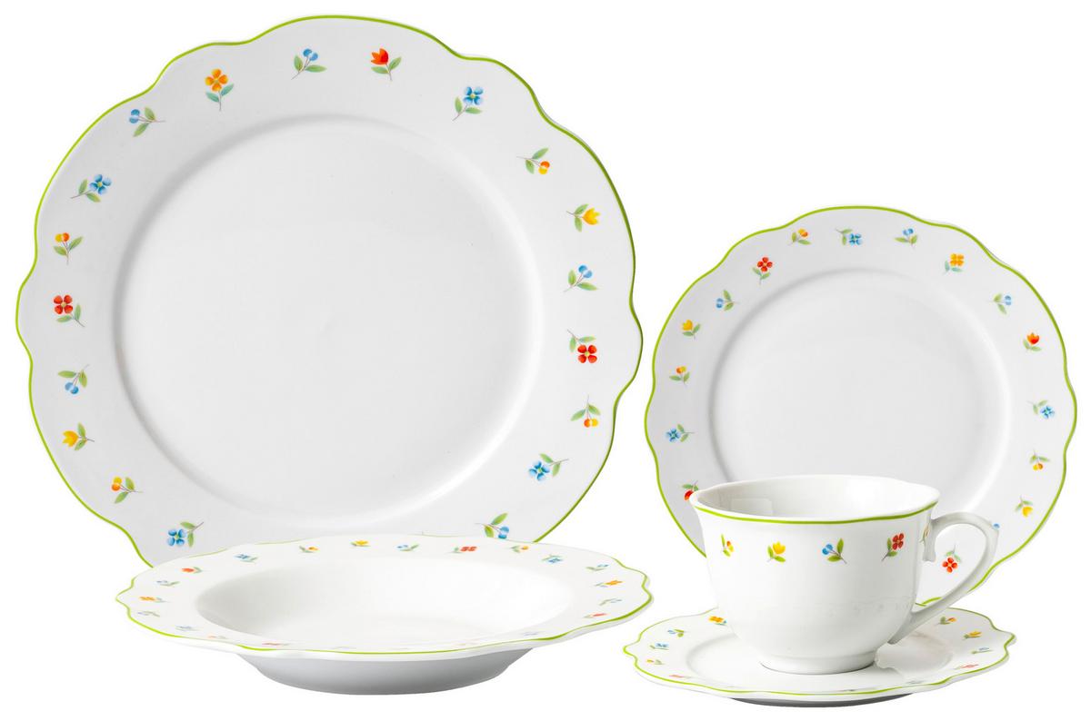 Kombiservice Lillian - Weiß, Basics, Keramik - James Wood