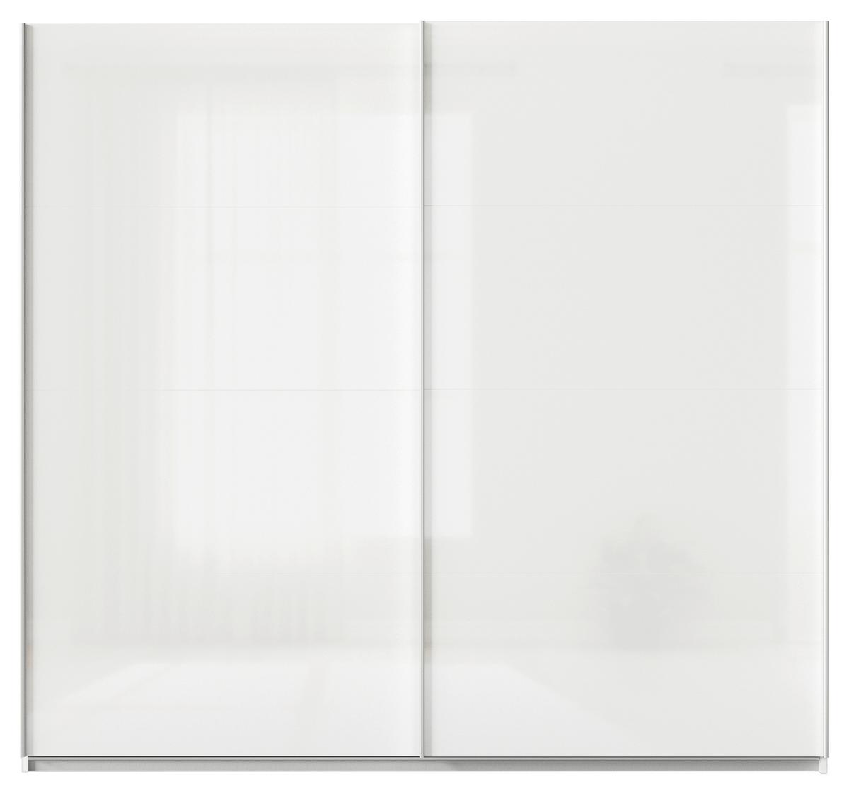 Tolóajtós Szekrény Feldkirch 225/210 Cm - magasfényű fehér/fehér, Modern, faalapú anyag (225/210/62cm)