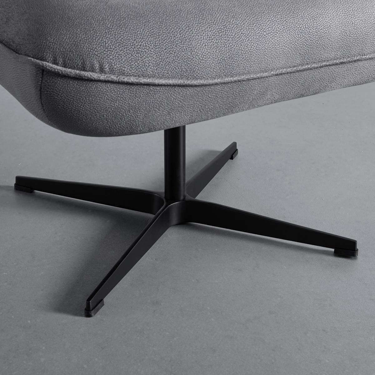 Křeslo SELENA - šedá/černá, Moderní, kov/dřevo (73/87/79cm) - Bessagi Home