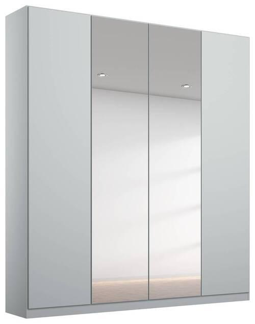 Drehtürenschrank Mit Spiegel 181 cm Alabama, Seidengrau