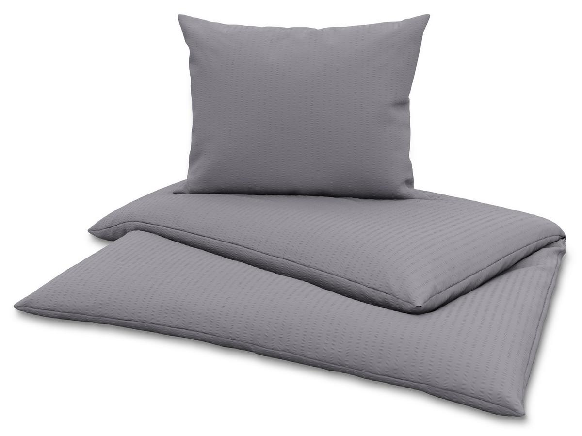 Ágyneműhuzat-garnitúra Milena - ezüst, Konventionell, textil (140/200cm) - Luca Bessoni