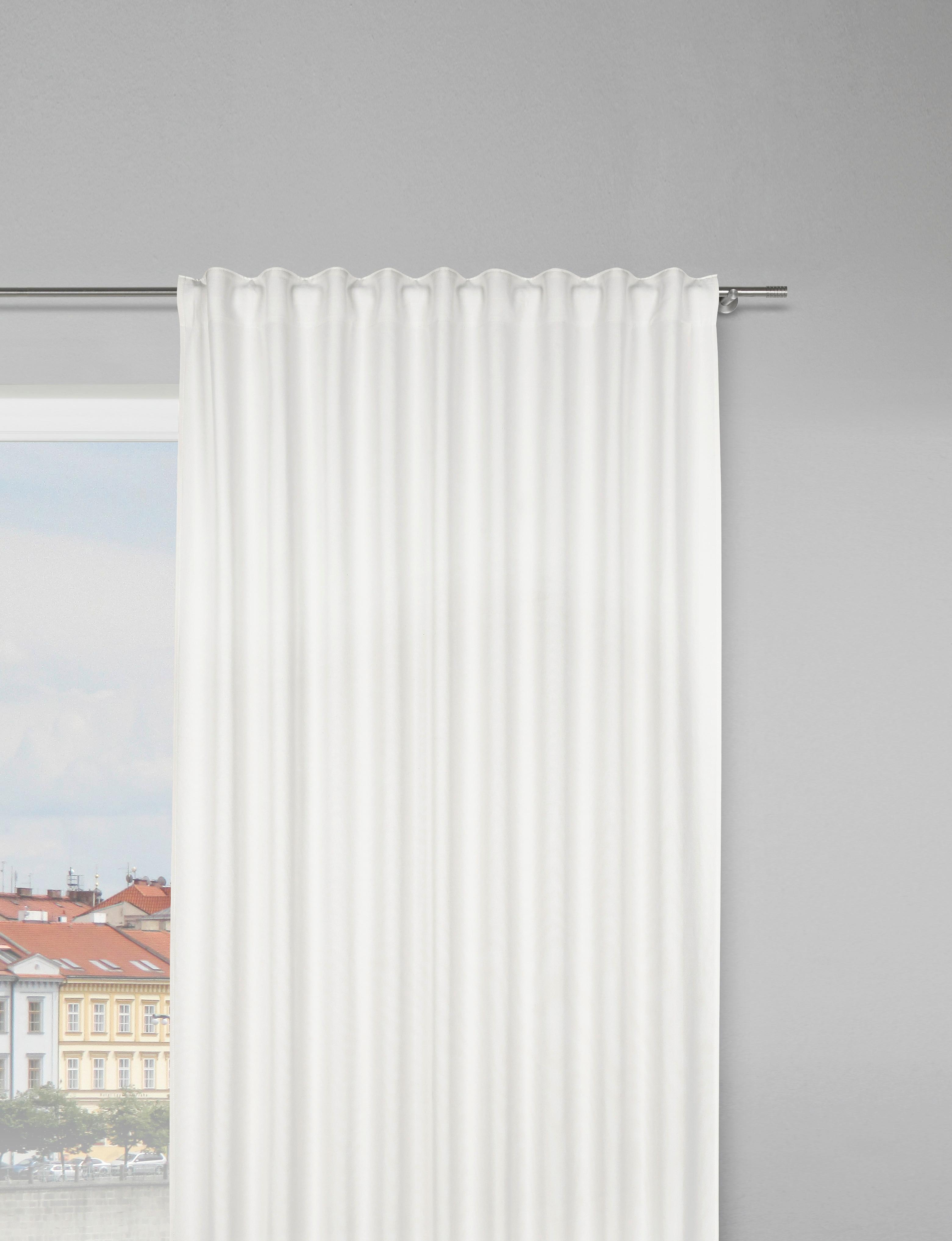 HOTOVÝ ZÁVES ULRICH -EXT- -TOP- - biela, textil (135/245cm) - Modern Living