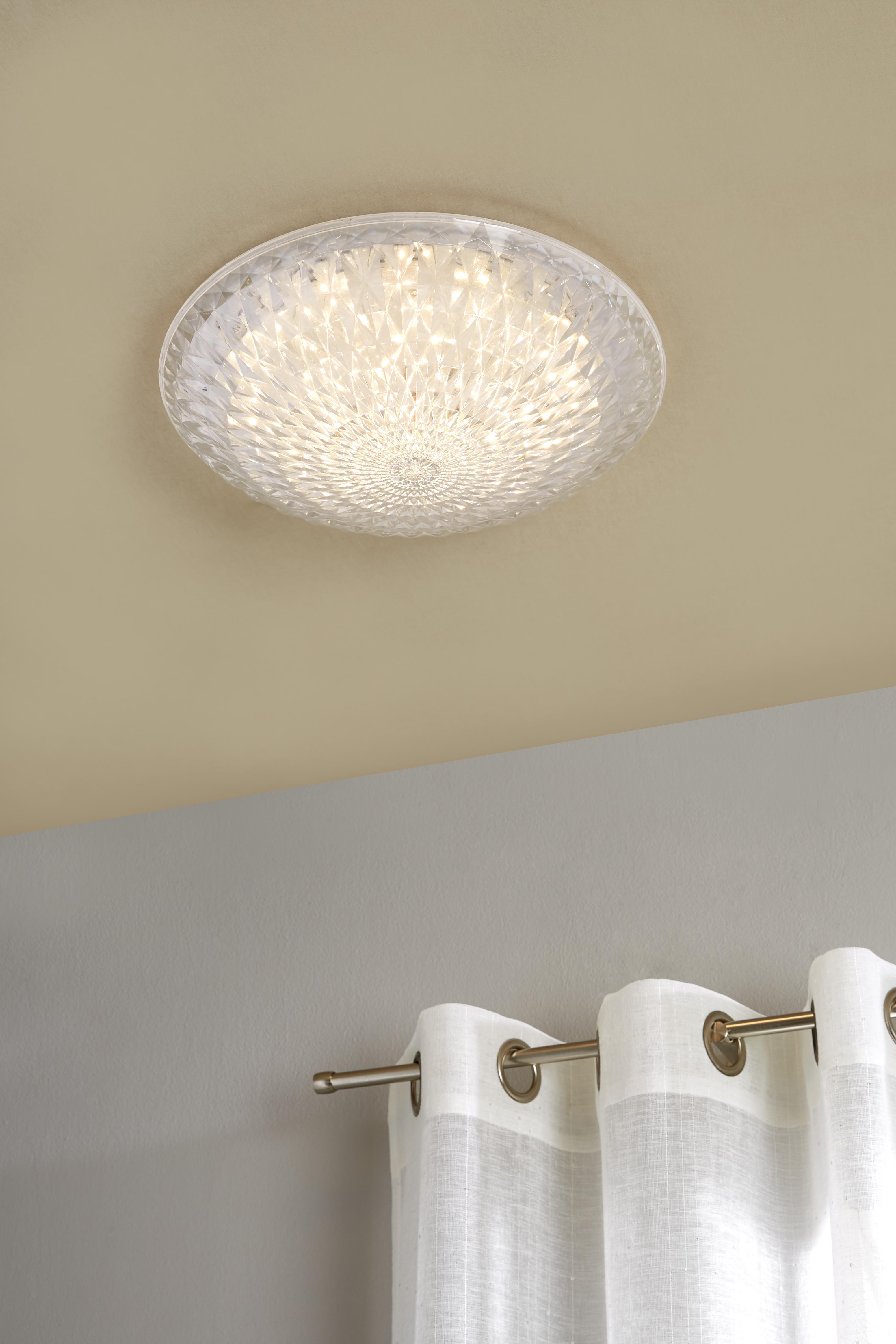 Mennyezeti Lámpa Jutta - Átlátszó, Basics, Műanyag/Fém (40/11cm) - James Wood