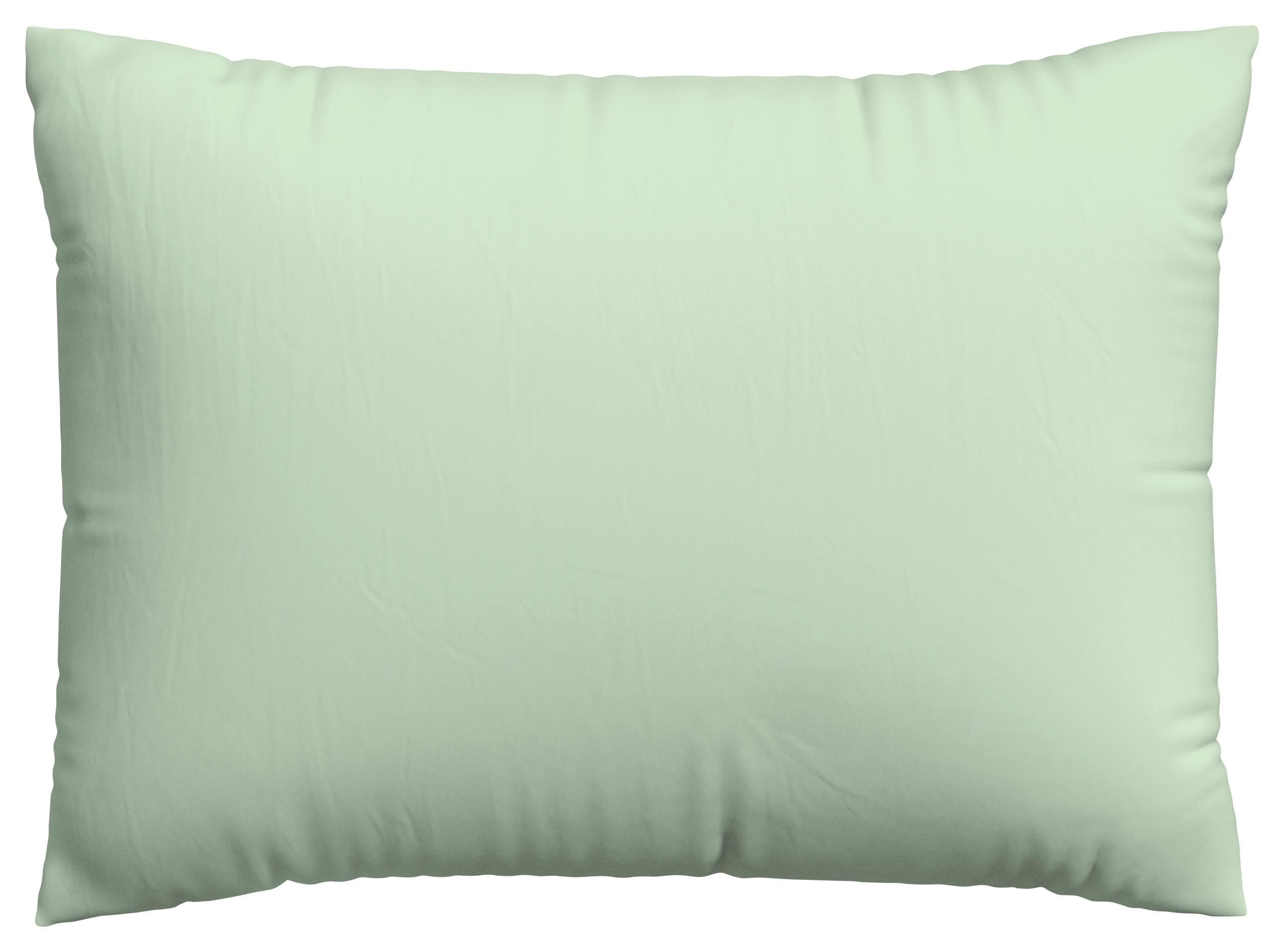 Kopfpolsterbezug Knitted Jersey - Hellgrün, Basics, Textil (70/90cm) - Schlafgut