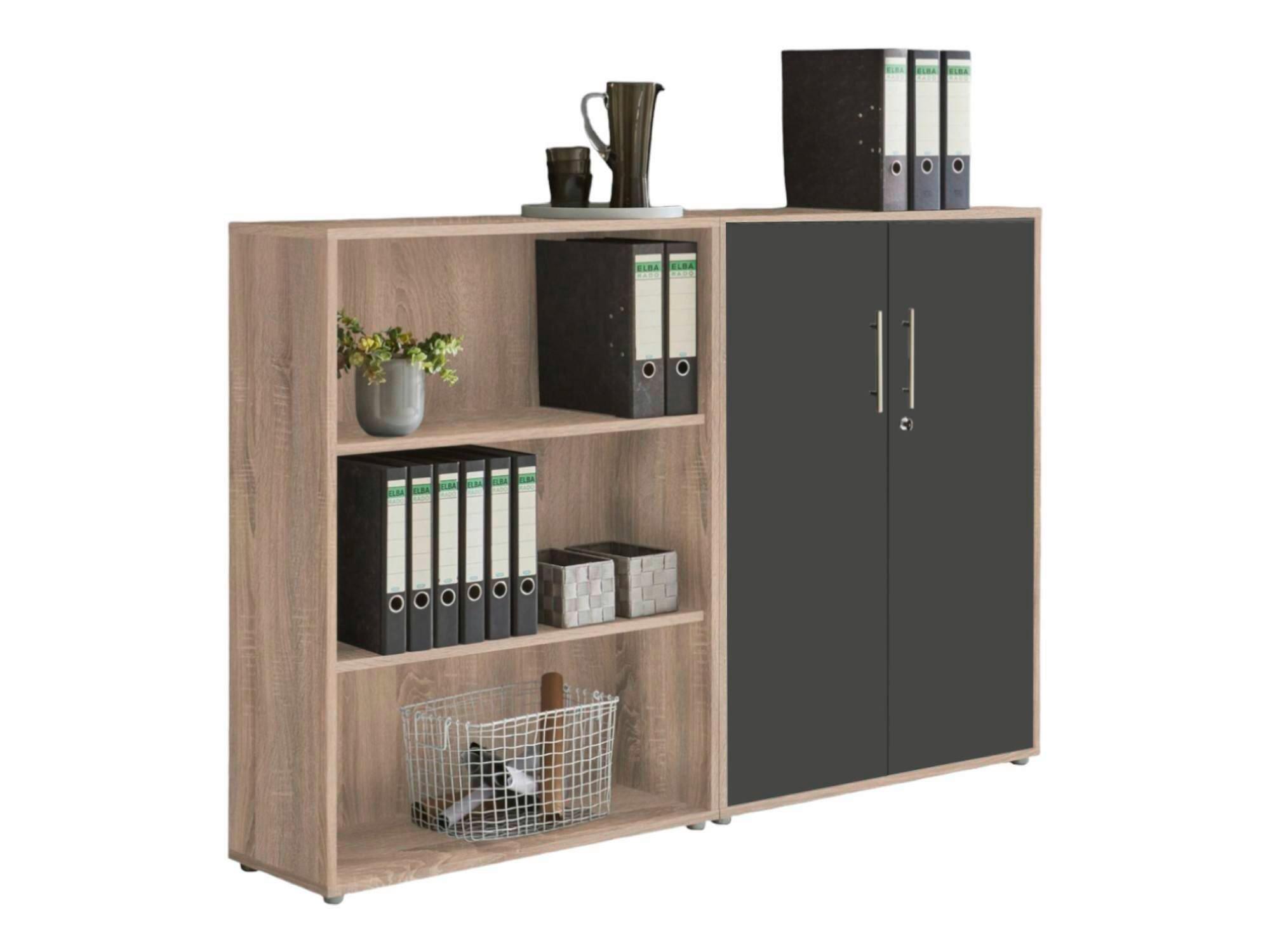 AKTENSCHRANK OFFICE EDITION-SW SET 1 NIEDR.