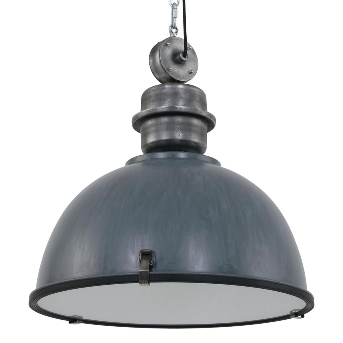 Pendelleuchte Bikkel - Grau, Trend, Glas/Metall (52/153/52cm)