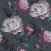 Vliestapete Peony Anthrazit/lila - Anthrazit/Lila, Basics, Papier/Kunststoff (52/1005cm)