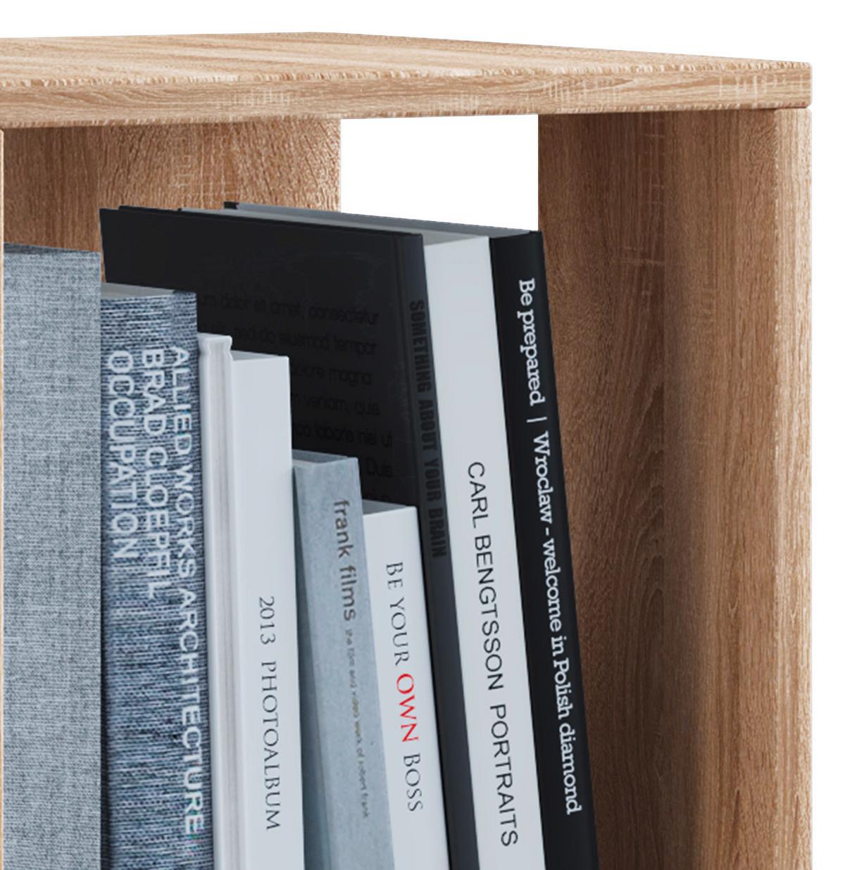 Standregal Drehbar Stifta L B: 34 Cm Sonoma Eiche Dekor - Sonoma Eiche, Basics, Holzwerkstoff (34/74/34cm) - MID.YOU